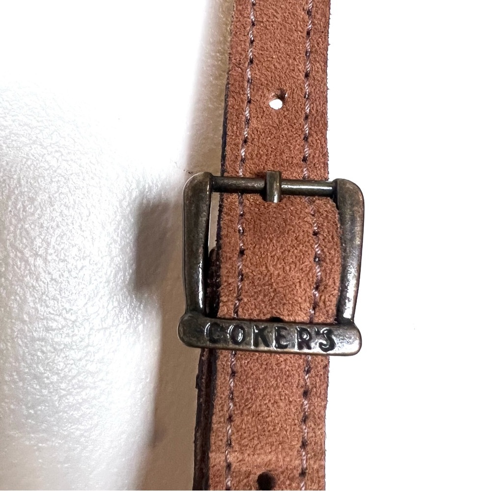 Vintage Suede Thunder Bird Cross Body Slim Bag - Picture 13 of 14